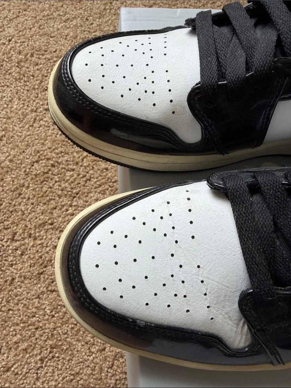 Nike Air Jordan 1 Mid Black and White Men's Sneakers